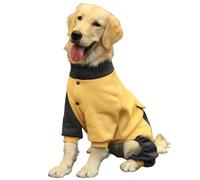 ZSHDTKWB Dog Clothes Sporting Dog Jacket Four Feet Clothes For Dogs Labrador Golden Autumn Big Dog-yellow-3xl