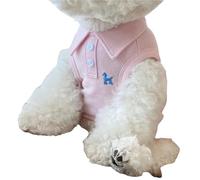 ZSHDTKWB Dog Clothes Summer Shirt For Dogs Puppy Clothes Bichon Frise Chihuahua Dog Sweatshirt Dog Cooling Vest For Small-pink-l