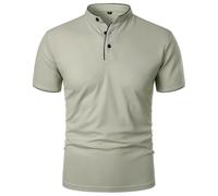 ZSHDTKWB T Shirts Men Summer Men's Short Sleeve Collar Tshirts Color Casual Shirt Trendy Breathable Loose Basic Splice Top-Light Gray-l