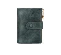 ZSHDTKWB Wallet Women's Short Three Layer Large Capacity Double Card Holder Id Credit Bank Holder-qb347-blue