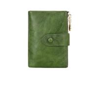ZSHDTKWB Wallet Women's Short Three Layer Large Capacity Double Card Holder Id Credit Bank Holder-qb347-green