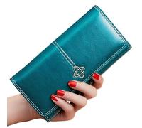 ZSHDTKWB Wallet Women's Woman Long Wallets Fashion Women Purses Money Bags Handbags Womens Purse Cards Holder-Blue