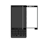 Zshion for BlackBerry KEY2 Screen protector,3D Full Coverage 9H Hardness Tempered Glass Screen Protector for BlackBerry Key2 with Anti-fingerprint Bubble-Free(Black)