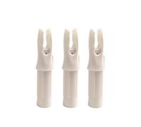 ZSHJGJR 50 Pieces Archery Arrows Nocks Plastic Arrow Cams Insert Tail Pin Replacement G Nocks for Arrows For Inner Diameter 6.2 mm Arrow Shaft Hunting Shooting Targeting (White)