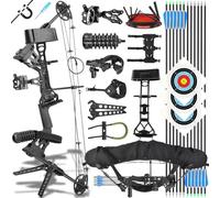ZSHJGJR Archery Compound Bow Set Adult Beginner for Hunting Target outdoor Shooting 20-70 Lbs Adjustable/Full Pro Accessories Package Target Shooting Kit