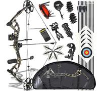ZSHJGJR Compound bow Set Archery bow and arrows 0-70lbs Adjustable 315fps High-Performance Compoundbow kit for adult Beginners Compoundbow Hunting and Target Shooting Outdoor (COMO)