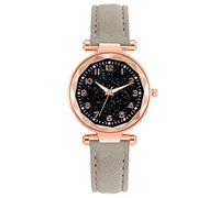 Zshosam 18mm Watch Band Silicone Classic Watches for Ladies Analog Quartz Wristwatches Digital Dial Rugged Watches Leather Strap Cute Style Simplified Scale Watch with Leather Band for Men