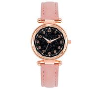 Zshosam 18mm Watch Band Silicone Classic Watches for Ladies Analog Quartz Wristwatches Digital Dial Rugged Watches Leather Strap Cute Style Simplified Scale Watch with Leather Band for Men