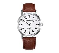 Zshosam Digital Mens Watches Men Watches Casual Leather Analog Quartz Watch Wristwatch Clock Business Date Casual Watch Football Referee Watch (D, One Size)