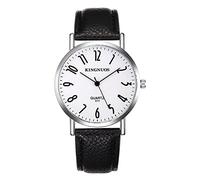 Zshosam Digital Mens Watches Men Watches Casual Leather Analog Quartz Watch Wristwatch Clock Business Date Casual Watch Football Referee Watch (C, One Size)