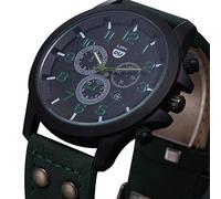Zshosam Digital Watch for Boys Quartz Military Quartz Leather Analog Date Wrist Men's Watches Waterproof Men's Watch Watch Simple