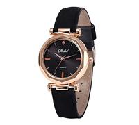 Zshosam Fashion Business Watch Unisex Leather Watch Band for Women Leather Wristwatch Casual Watch Analog Crystal Women Fashion Quartz Luxury Women's Watch Men's Big Watches