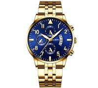 Zshosam Fashion Business Watch Unisex Undone Watches for Men Men Business Luxury Fashion Gents Quartz Watch Stainless Steel Band Waterproof Diamond Watch
