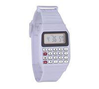 Zshosam Gift for Readers Women Silicone Multi- Time Electronic Wrist Calculator Watch Small Watch Women Cheap Watches for Men Wrist Watches for Women