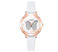 Zshosam Gift for Readers Women Women's Creative Pattern Quartz Leather Strap Watch Analog Quartz Wrist Watch Alloy Case Personality Dial Casual Dress Watches Easy Read Watches for Women