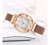Zshosam Hand Wind Watch Love Steel You Forever Stainless Jewelry I Strap Quartz Watch Women's Gift Women's Watch Mens Wide Leather Watch Bands