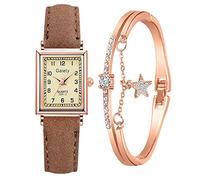 Zshosam Ladies Watches Under 20 Dollars with Bracelet Casual Watches Luxury Rose Women Jewelry Watch Ladies Gold Watch Women's Watch 22 Mm Width Watch Band Leather