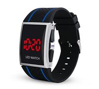 Zshosam Leather Watches for Men Wrist LED Watch Waterproof Date Luxury Fashion Quartz Digital Men's Sports Women's Watch Glow in The Dark Watch