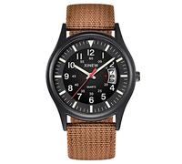 Zshosam Mens Analog Digital Watch Military Gift Watch Band Round Men Wrist Date Nylon Quartz Dial Boy Strap Men's Watch Watch Bands for Men Cheap Watches for Men Wrist Watches for Women