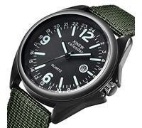 Zshosam Mens Simple Watch Watch Mens Luxury Black Quartz Sport Military Dial Wrist Watch Date Men's Watch Mens Work Watches Heavy Duty Cheap Watches for Men Wrist Watches for Women
