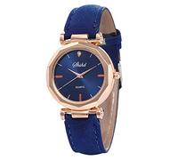Zshosam Mens Watch Bands 20mm Crystal Fashion Quartz Watch Analog Women Luxury Casual Leather Wristwatch Women's Watch Black Silver Watch Casual Watch Watch for Men Women