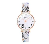 Zshosam Metal Watch Bands for Men Women's Quartz Cute Leather Strap Watch Analog Quartz Wrist Watch Alloy Case Personality Dial Casual Dress Watches Elegant Women Business Watch Metal