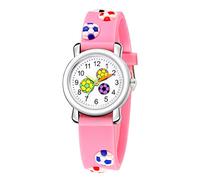 Zshosam Watch for Girls Watch for Men Women Wrist Watch Relief Sports Watch Football Pattern Children's Trend Quartz 3D Gift Fashion Kid's Watch Heart Counters for Kids