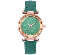 Zshosam Watch Leather Band Belt Watch Starry-Sky Face Frosted Watch Pink Ladies Silver Diamond Women's Watch Women Watches Leather Band Quartz Watches Casual Lady Watch
