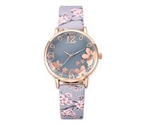 Zshosam Watches for Women Fashion Belt Fresh Student Embossed Quartz Women Watch Printed Flowers Small Women's Watch Outdoor Sport Watches Watch for Women Girl and Boy Ladies Watches
