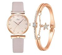 Zshosam Watches for Women Mens Gold Fashion and Watch American Style Dial Bracelet Jadi European Ladies Set Watch Set Mens Watch Ladies Watches (Grey, One Size)