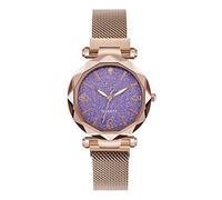 Zshosam Watches for Women Mens Watches Ladies Watches Ladies Quartz Watch Lazy Magnet Strap Magnet Watch Gypsophila Watch Starry Sky Watch Gift for Readers Women