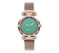 Zshosam Watches for Women Mens Watches Ladies Watches Ladies Quartz Watch Lazy Magnet Strap Magnet Watch Gypsophila Watch Starry Sky Watch Gift for Readers Women