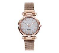 Zshosam Watches for Women Mens Watches Ladies Watches Ladies Quartz Watch Lazy Magnet Strap Magnet Watch Gypsophila Watch Starry Sky Watch Gift for Readers Women