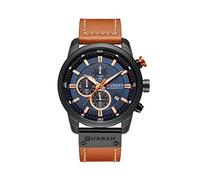 Zshosam Watches for Women Mens Watches Ladies Watches Men's Three Quartz True Calendar Business Watch Waterproof Watch Eyes Round Men's Watch Talking Atomic Watch