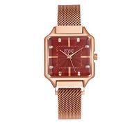 Zshosam Watches for Women Quartz Wrist Watch Sport Watch Women's Watches Quartz Movement Girls Ladies Wristwatch Mesh Belt Watch Green Face Watch Men