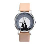 Zshosam Watches for Women Womens Faux Leather Analog Cat Cute Quartz Watch Women's Watch Outdoor Sport Watches Watch for Women Girl and Boy Ladies Watches