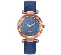 Zshosam Women's Watch Business Wrist Watches for Men Men Big Face Watches Belt Frosted Diamond Silver Starry-Sky Pink Face Watch Watch Ladies Women's Watch Wristwatch Womens
