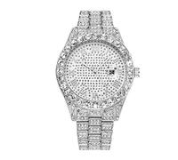 Zshosam Women's Watch Outdoor Sport Watches for Women Women Dress Watch Alloy Strap Watch Stainless Steel Case Watches Full Diamond Digital Diall Women Watch Elegant Small Wrist Watch