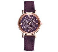 Zshosam Womens Watch with Secondhand Women's Casual Quartz Leather Strap Watch Analog Wrist Watch Minimalist Creative Women Watch Leather Elegant Women Watches Mens Watches with Numbers