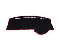 ZSHYTWE ANTI-UV Sun Shade Instrument Carpet For Fit For Jazz 2004 2005 2006 2007 Dashboard Cover Mat Pad Dash Dashboard Cover Mat Pad(Red Edge)