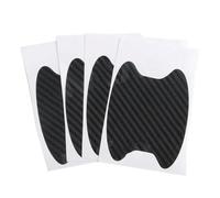 ZSHYTWE Car Door Handle Cup Protector 4Pcs Car Door Handle Anti Scratch Cover Carbon Fiber Protect Automobiles Film Styling Exterior Car Accessories(Black)