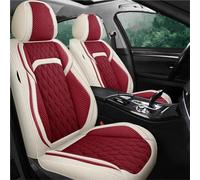 ZSHYTWE Car Seat Protectors Full set Car Seat Cover for A4 B8 B6 B7 for Avant A3 8P A5 for Sportback Q2 Q3 A7 Q7 4L 100 C4 A6 4F C7 C5 Seat Covers(Red-white)