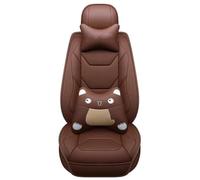 ZSHYTWE Car Seat Protectors Leather Car Seat Covers For Civic 2006-2011 For Fit For Accord 7 For CRV 2008 For CRZ For City 2003-2018 For Pilot 2009 For Jazz Seat Covers(Brown+backrest)