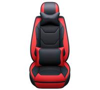 ZSHYTWE Car Seat Protectors Leather Car Seat Covers For Civic 2006-2011 For Fit For Accord 7 For CRV 2008 For CRZ For City 2003-2018 For Pilot 2009 For Jazz Seat Covers(Red+pillow)