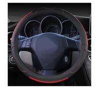 ZSHYTWE Car Steering Wheel Cover For Mazda 3 BK BL BM BN BP 2003~2022 For Axela Genuine Leather Car Steering Wheel Cover Cowhide Sport Auto Accessories(Red)