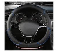 ZSHYTWE Car Steering Wheel Cover For VW For Golf For Polo For Teramont For Atlas For T-Roc For T-cross Car Steering Wheel Cover 38cm PU Leather(Blue D)
