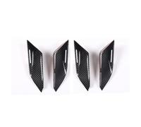 ZSHYTWE Interior Decoration for Taycan 2019-2022 Real Carbon Fiber Car Door Inner Handle Door Bowl Frame Cover Trim Sticker Car Accessories Interior Car Decoration Interior