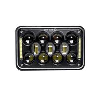 ZSHYTWE Motorcycle Headlights 4X6Inch Motorcycle LED Headlight With Drl High Low Beam For XR250 For XR400 For XR650 Sealed Beam DRL Front Lamp Spotlight Lamp(Black)