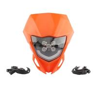 ZSHYTWE Motorcycle Headlights Motorcycle Headlight Plat For WR 250F 250R 450F For YZ TTR FX MX 12V 2015-2019 Universal Dirt Bike Motocross Headlamp Spotlight Lamp(Orange)