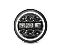 ZSHYTWE Motorcycle Led Headlights 5.75″ Round LED Headlight For Motorcycle 5-3/4 Inch Moto Light With White/Amber DRL+ Start-up Gradient Welcome Halo Headlight(M006)
